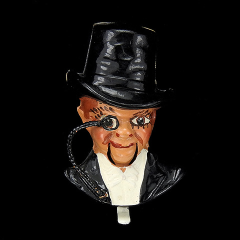 Coro 'Charlie McCarthy' Edgar Bergen Ventriloquist's Dummy with Moveable Mouth Pin Clip