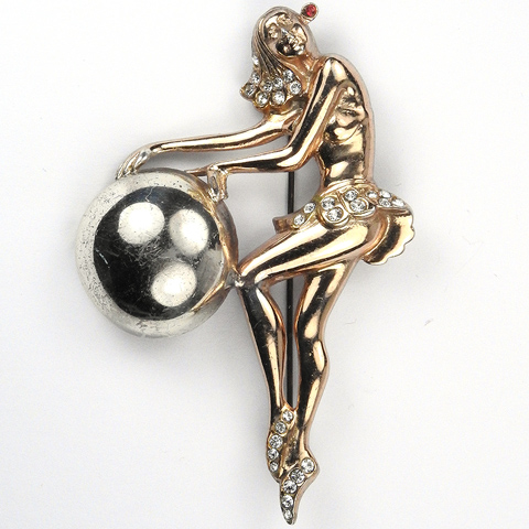 Kreisler Sterling 'Kurt Speck' Girl with Beach Ball Pin