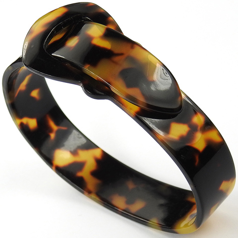 Deco Real Tortoiseshell Belt Buckle Bracelet